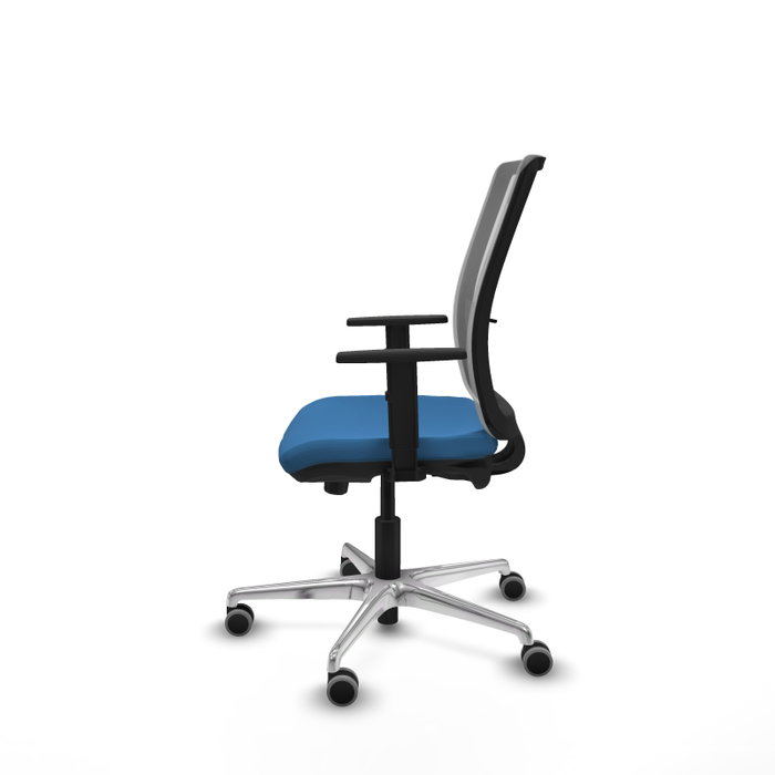 PIQUERAS Y CRESPO Silla de oficina Haches Azul claro y Gris