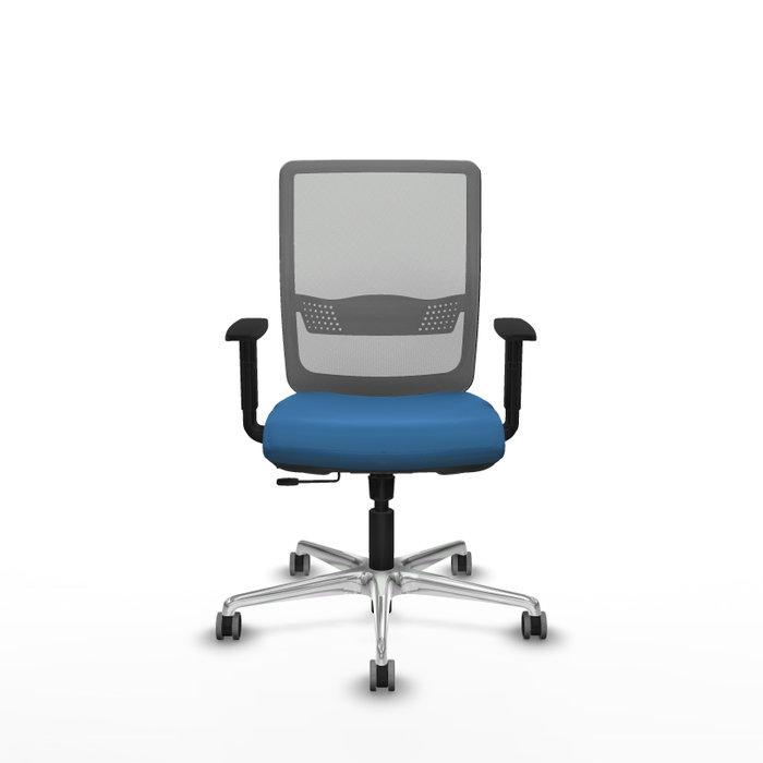 PIQUERAS Y CRESPO Silla de oficina Haches Azul claro y Gris