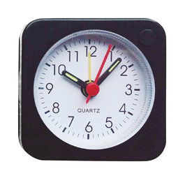 Dovelis Reloj despertador sobremesa silencioso Negro