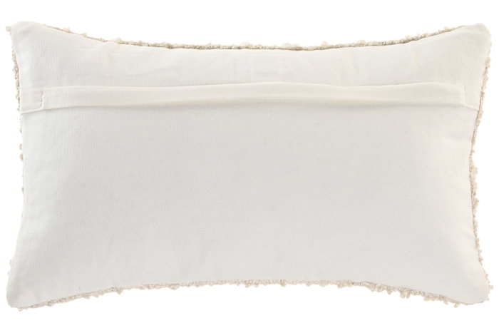 DKD Home Decor Cojín Algodón Viscosa Crudo 50x30 cm