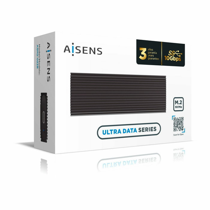 Aisens Caja Externa M.2 NVMe ASM2-022B USB 3.2 Gen2 Negra