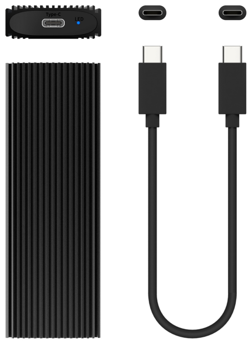 Aisens Caja Externa M.2 NVMe ASM2-022B USB 3.2 Gen2 Negra
