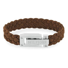 Tommy Hilfiger Pulsera de Cuero Marrón 2790516