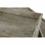 DKD Home Decor Mesa de Centro de Madera y Metal con Bandeja, 120x120x55 cm