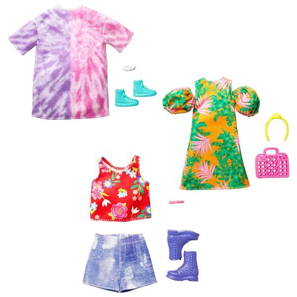 Mattel Ropa Barbie Moda Look Completo y Complementos