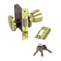 Ucem Cerradura con Pomo 5300phl050 Europerfil Latonado Reversible con 3 Llaves de Serreta