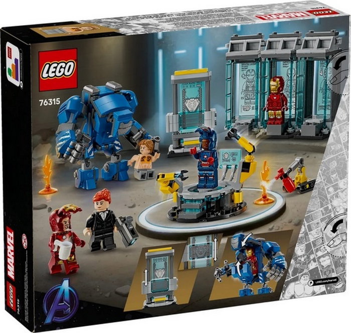 LEGO Marvel 76315 Laboratorio de Iron Man: Salón de Armaduras LEGO Marvel 76315 Laboratorio de Iron Man: Salón de Armaduras