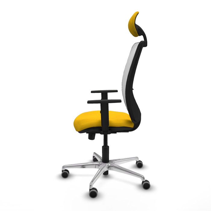 PIQUERAS Y CRESPO Silla de oficina Zulema Amarillo y Blanco PIQUERAS Y CRESPO Silla de oficina Zulema Amarillo y Blanco
