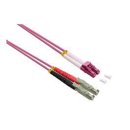 ROLINE Cable de fibra óptica OM4 LWL duplex E-2000 (LSH) a LC, 2 m, violeta