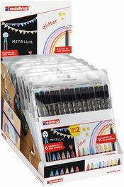 Rotulador Fibra Edding 1200 Clasicos, Neon Y Pastel Expositor De 10 Packs