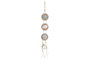 DKD Home Decor Decoración Colgante de Resina y Cuerda Azul y Blanco