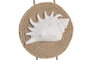 DKD Home Decor Decoración Colgante de Resina y Cuerda Azul y Blanco