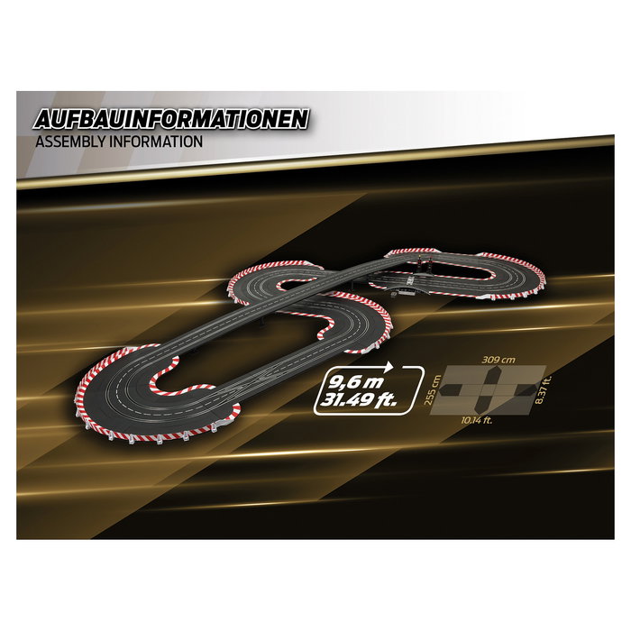 Carrera Digital 124 Set Full Speed, Set de pistas y vehículos de carreras, Multicolor, Edad recomendada 10 años