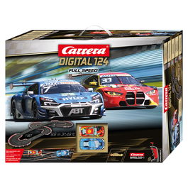 Carrera Digital 124 Set Full Speed, Set de pistas y vehículos de carreras, Multicolor, Edad recomendada 10 años