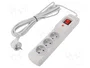 Armac Multi M3 Regleta protectora con 3 tomas y cable de 5m gris