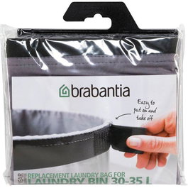 Brabantia Bolsa de repuesto para caja de lavandería, 30-35 litros, color gris
