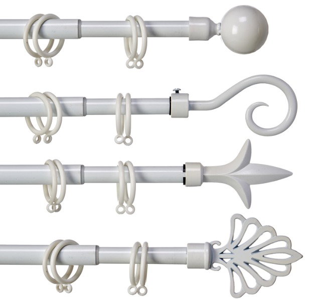 Barra para Cortinas Gift Decor Extensible 170 - 320 cm (8 Unidades)
