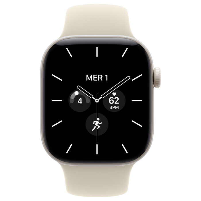 Apple Watch Series 12 GPS + Cellular 42mm Blanco Perla con Correa Deportiva de Arena M/L