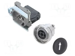 SCHNEIDER ELECTRIC Interruptor de presión Harmony XB4 Negro Ø22mm NA