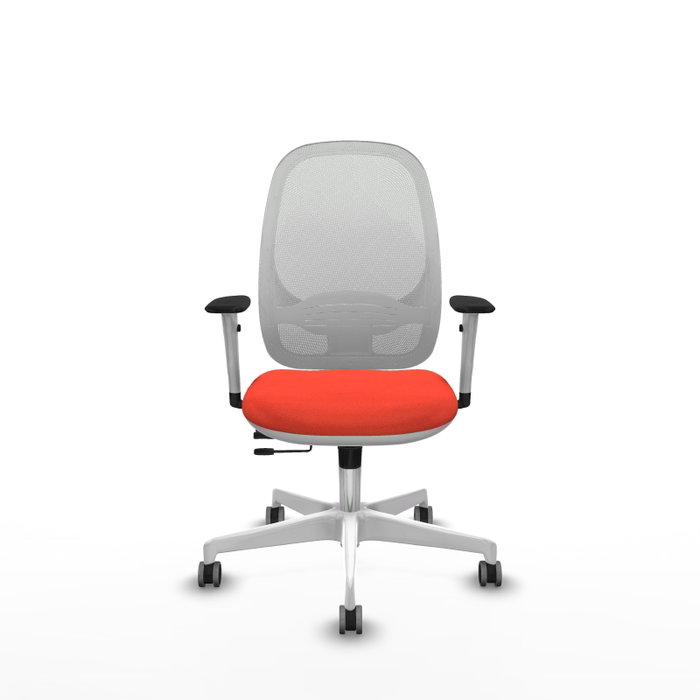 PIQUERAS Y CRESPO Silla de oficina Cilanco Naranja oscuro y Blanco