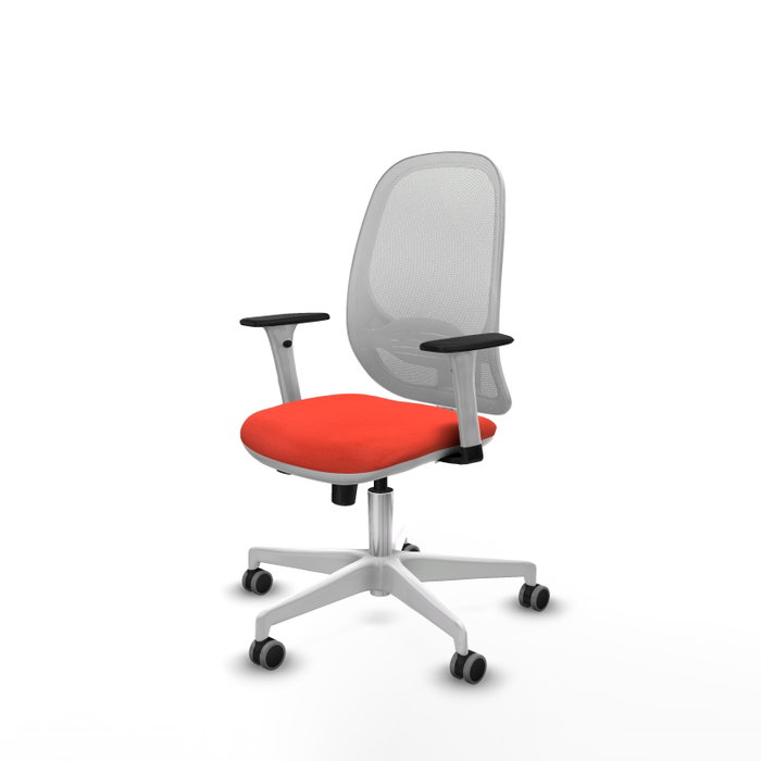 PIQUERAS Y CRESPO Silla de oficina Cilanco Naranja oscuro y Blanco