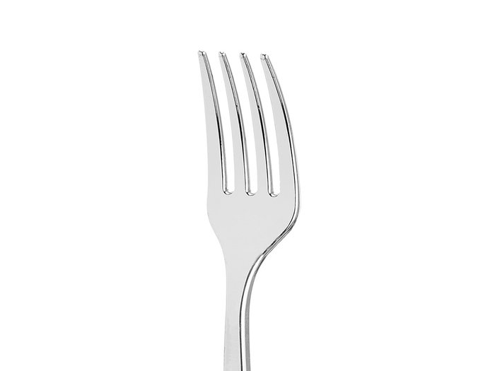 Kinvara Set 24 Tenedor Postre Plástico Plateado 10x16x1.5cm (Set de 48)