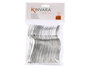 Kinvara Set 24 Tenedor Postre Plástico Plateado 10x16x1.5cm (Set de 48)