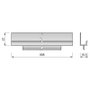 Viefe Tirador Para Embutir Jey Efecto Inoxidable Largo 897Mm