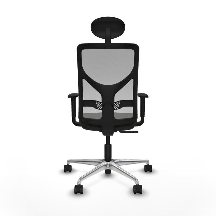 PIQUERAS Y CRESPO Silla de oficina Motilla con mecanismo Sincro, Negro y Gris
