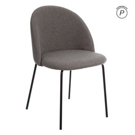 Silla Gris Tejido-Metal Moderno Salón 50 X 54 X 78,50 cm (Set de 2)