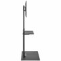 Aisens Soporte de Suelo con Bandeja DVD para Monitor/TV 37-86 pulgadas, Negro