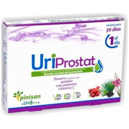 PINISAN Uriprostat 30 Cápsulas | Extracto de Arándano Rojo, Epilobio y Saw Palmetto para la Próstata