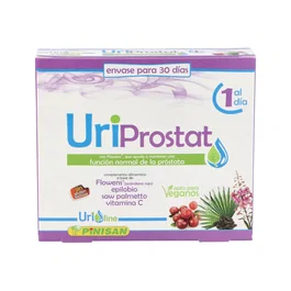PINISAN Uriprostat 30 Cápsulas | Extracto de Arándano Rojo, Epilobio y Saw Palmetto para la Próstata
