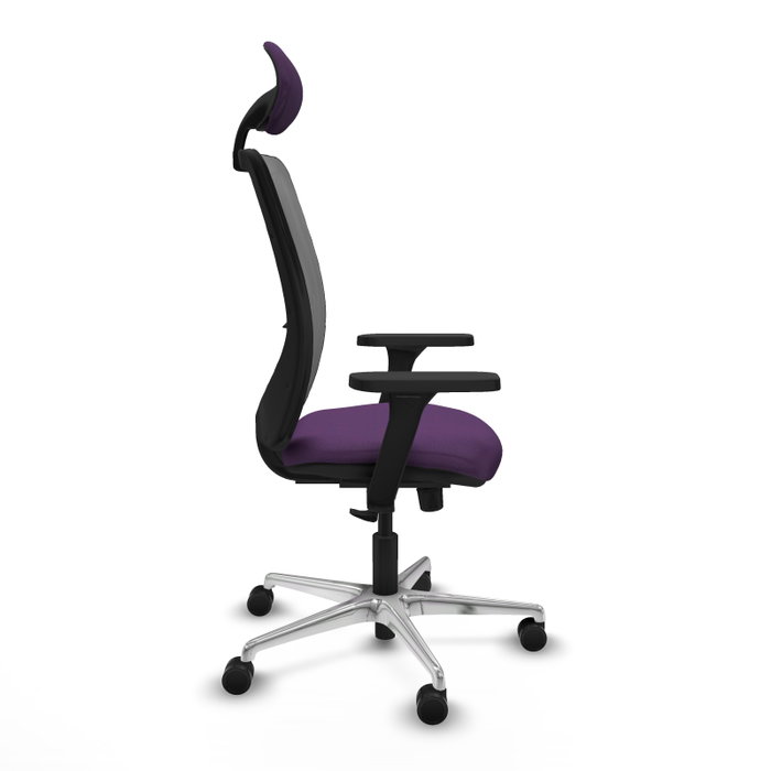 PIQUERAS Y CRESPO Silla de oficina Zulema con mecanismo Sincro, Morado y Gris PIQUERAS Y CRESPO Silla de oficina Zulema con mecanismo Sincro, Morado y Gris