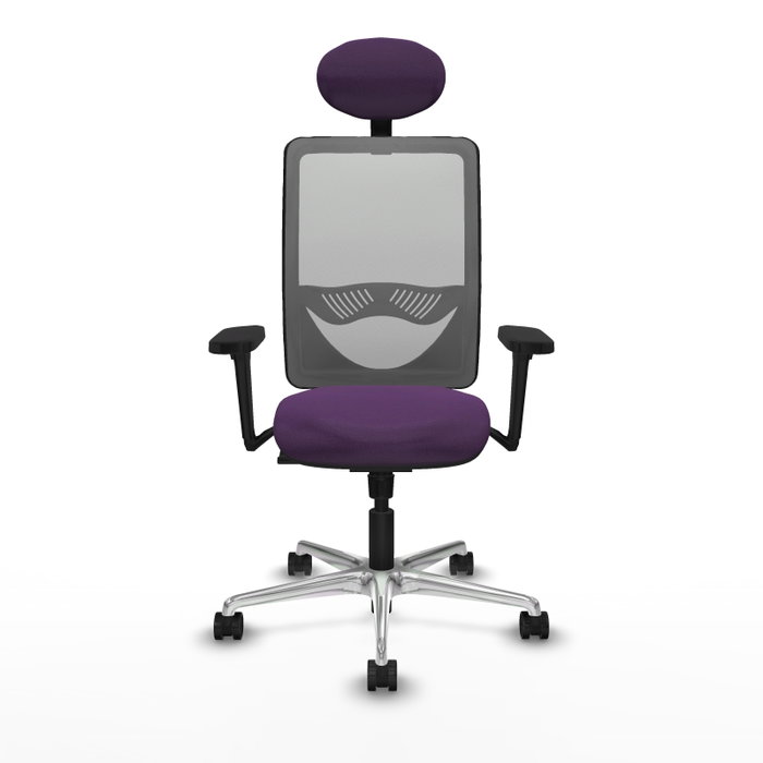 PIQUERAS Y CRESPO Silla de oficina Zulema con mecanismo Sincro, Morado y Gris PIQUERAS Y CRESPO Silla de oficina Zulema con mecanismo Sincro, Morado y Gris