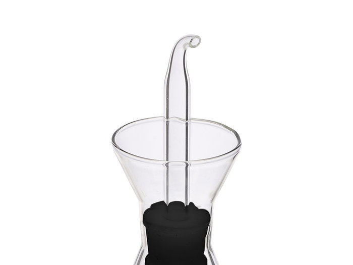 Vivalto Aceitera Cónica 500 ml Vidrio y Silicona 11x22x11 cm (Set de 12)
