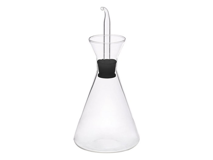 Vivalto Aceitera Cónica 500 ml Vidrio y Silicona 11x22x11 cm (Set de 12)