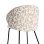 Silla Estampado Tejido-Metal Contract 55,50 X 57 X 76 cm (Set de 2)