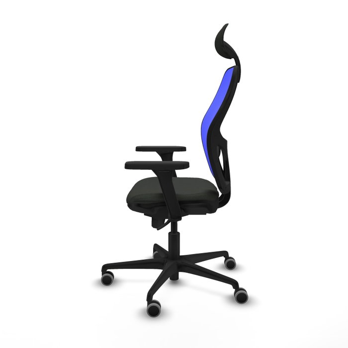 PIQUERAS Y CRESPO Silla de oficina Jorquera con mecanismo Sincro, Negro y Azul PIQUERAS Y CRESPO Silla de oficina Jorquera con mecanismo Sincro, Negro y Azul