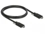 DeLOCK Cable USB 3.2 Gen 2 de 1 m con conectores USB Type-C™ y tornillos laterales