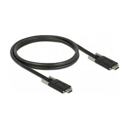DeLOCK 83720 Cable USB 3.2 Gen 2 (10 Gbit/s) Tipo C a Tipo C Macho, 1 m, Negro
