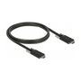 DeLOCK Cable USB 3.2 Gen 2 de 1 m con conectores USB Type-C™ y tornillos laterales