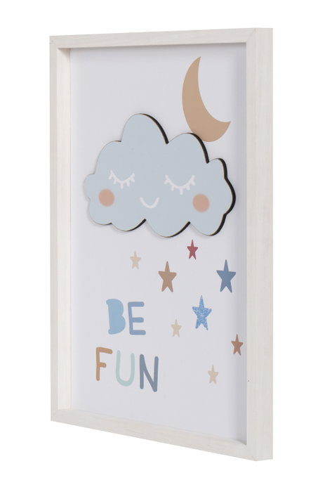 DKD Home Decor Set de 4 Cuadros Infantiles Enmarcados 40x2x50 cm Surtidos
