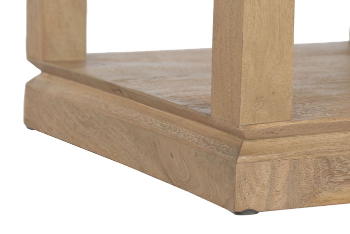 DKD Home Decor Mesita Auxiliar Mango Natural 45 x 45 x 45 cm