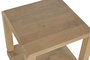 DKD Home Decor Mesita Auxiliar Mango Natural 45 x 45 x 45 cm