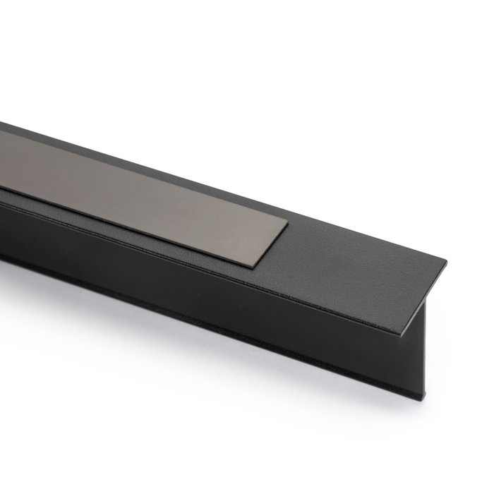 Emuca Kit de bandeja, 3 cestos organizadores y bastidor de guías con cierre suave para armarios, regulable, módulo 900mm, Negro texturizado