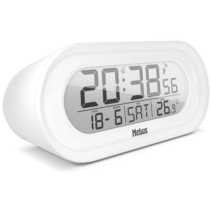 Mebus 25808 Despertador Digital con Control por Radio y Termómetro