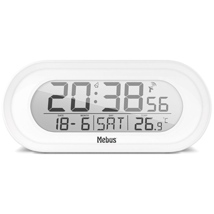 Mebus 25808 Despertador Digital con Control por Radio y Termómetro