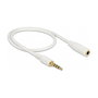 DeLOCK 85628 Cable de extensión de audio 3,5 mm 4 Pin Blanco