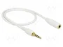 DeLOCK 85628 Cable de extensión de audio 3,5 mm 4 Pin Blanco